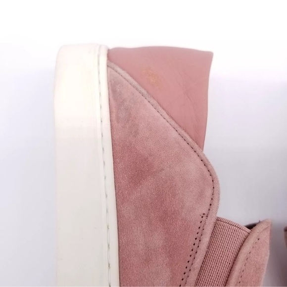 Vince Pink Suede Slip-On Sneakers - Picture 10 of 11